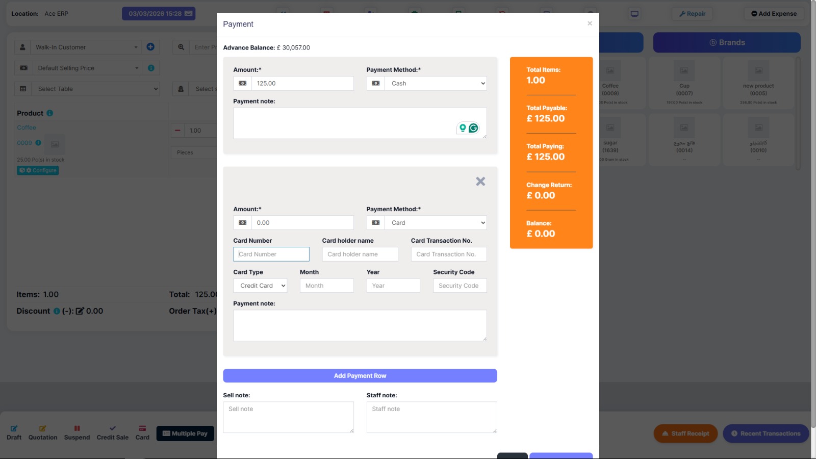 Split Payment Screenshot